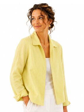 Talbot Linen Yellow Jacket Size Small